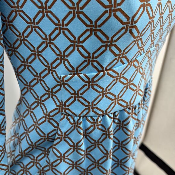 J.McLaughlin Catalina Cloth Square‎ Neck MIDI Pullover Dress Pockets Blue XS - Picture 7 of 13